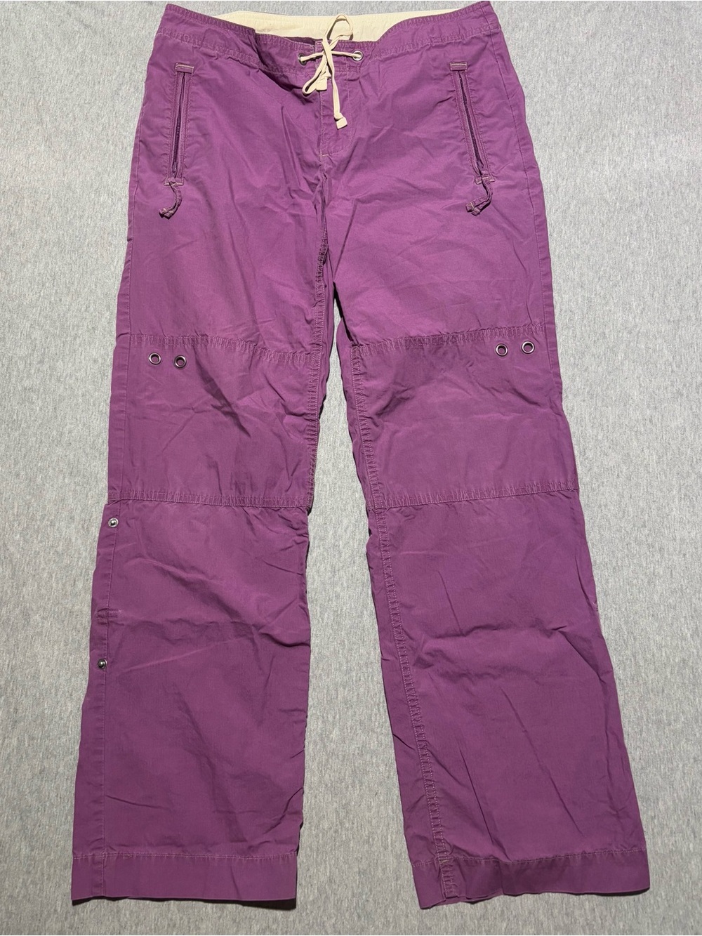 GAP Women’s Y2K Vintage Plum Drawstring Cargo Pants